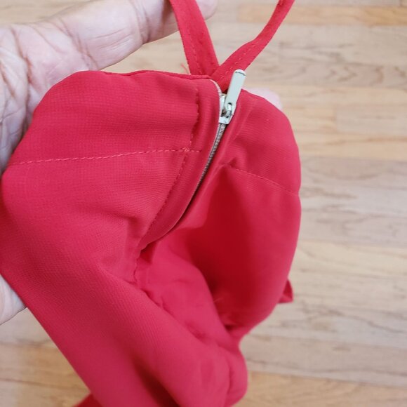 Red Ethnic Indian Tunic Top & Wide-Leg Pants Set Intricate Embroidery & Beading - Picture 11 of 11